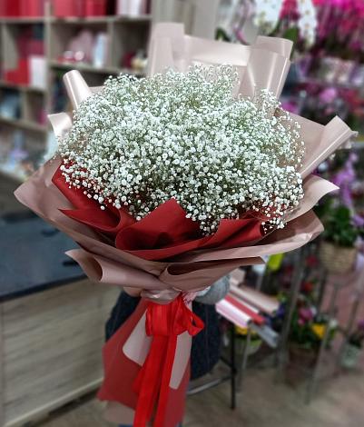 Букет цветов из: Гипсофила в Юность