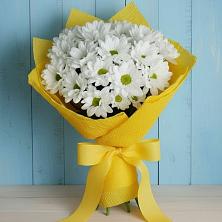 Букет цветов из:  Хризантемы в Юность