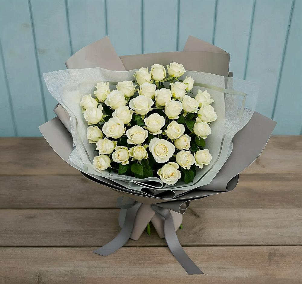 Букет Белоснежная нежность в Юность