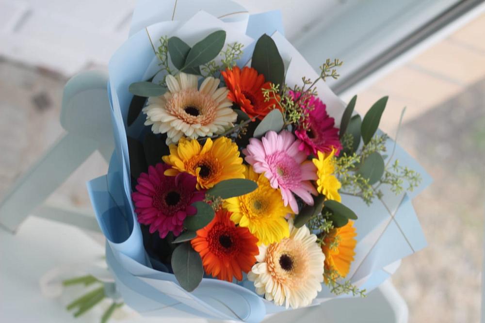 Букет цветов из: Герберы в Юность