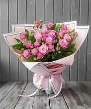 Букет Розовый кустик в Юность