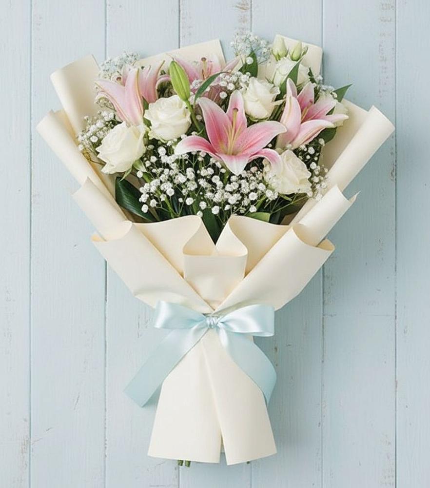 Букет цветов из: Лилии в Юность