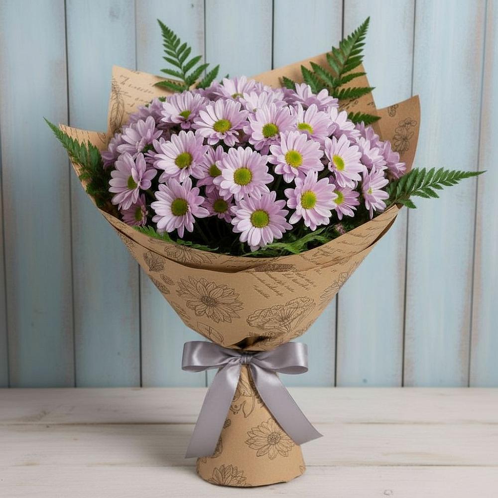 Букет цветов из: Хризантемы в Юность