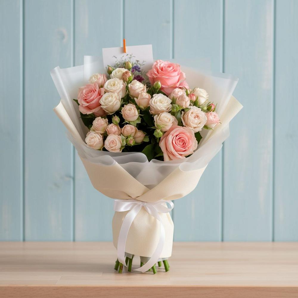 Букет цветов из: Розы в Юность