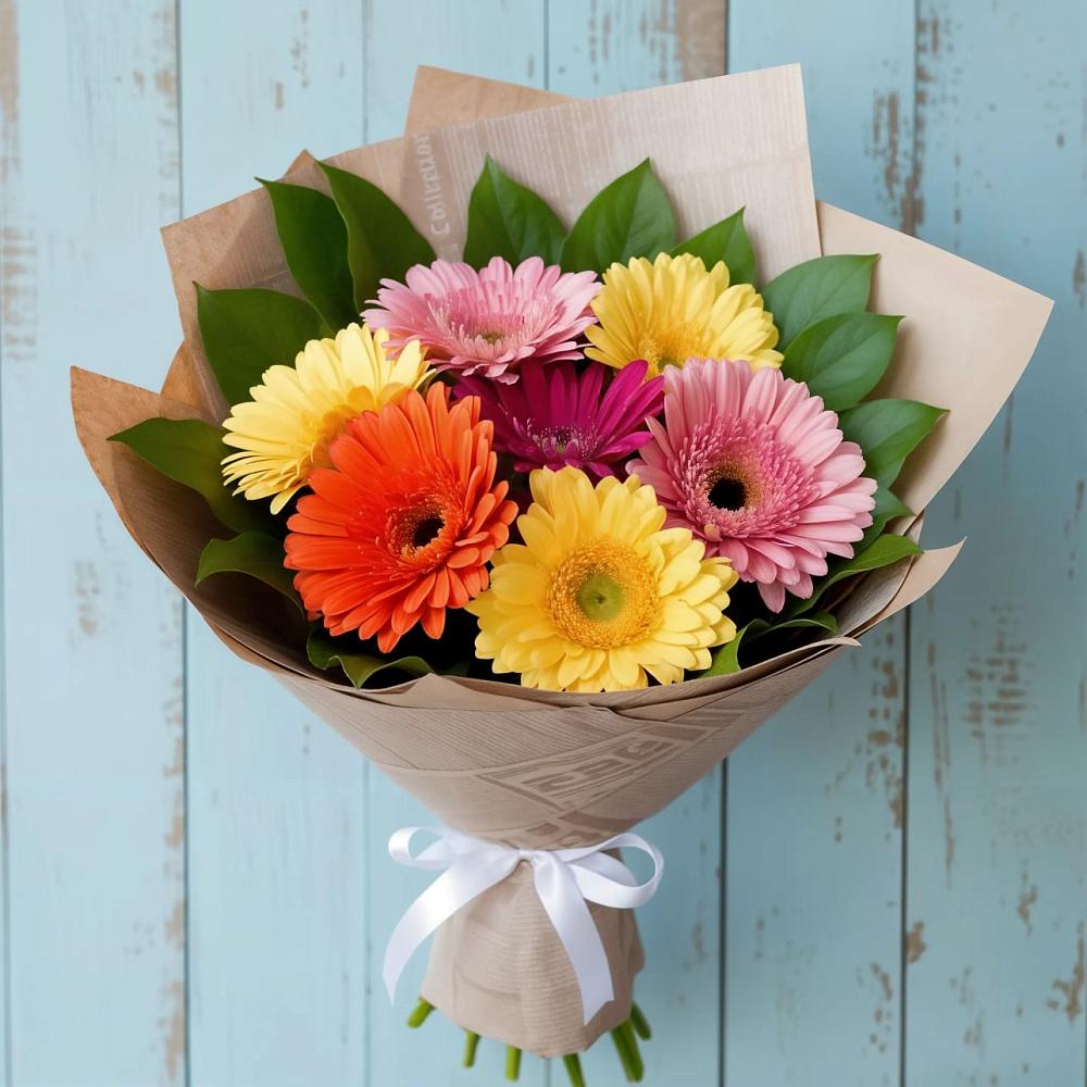Букет цветов из: Герберы в Юность