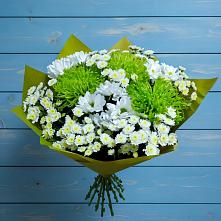 Букет цветов из:  Хризантемы #REPLACE_PRED# Юность