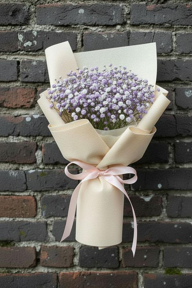 Букет цветов из: Гипсофила в Юность
