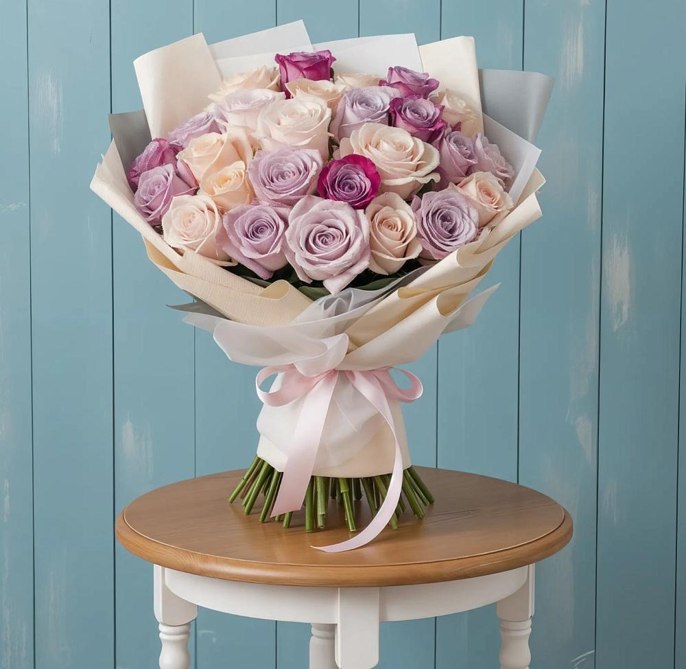 Букет цветов из: Розы в Юность