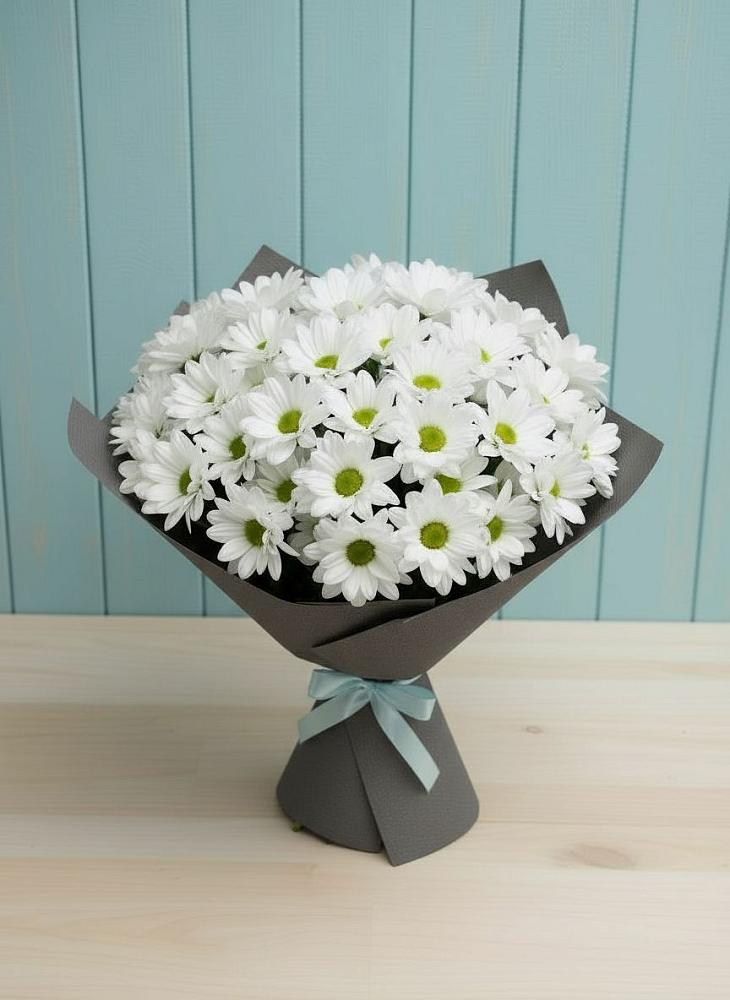 Букет цветов из: Хризантемы в Юность