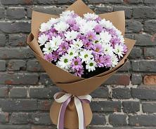 Букет цветов из:  Хризантемы в Юность