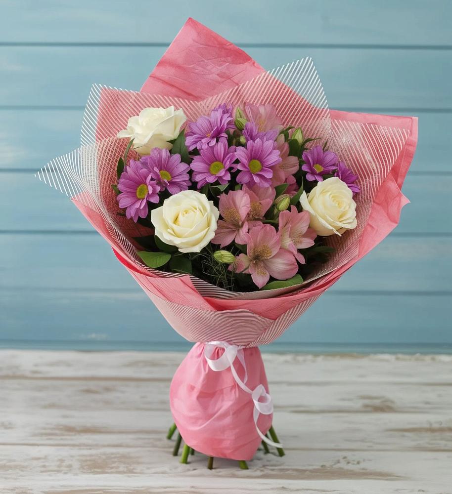 Букет цветов из: Герберы в Юность