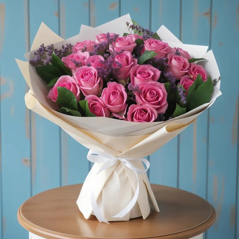 Букет цветов из: Розы в Юность