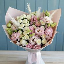 Букет цветов из:  Альстромерии и Розы #REPLACE_PRED# Юность